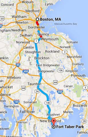 directions to Fort Taber Park, New Bedford directions to Fort Taber Park, New Bedford